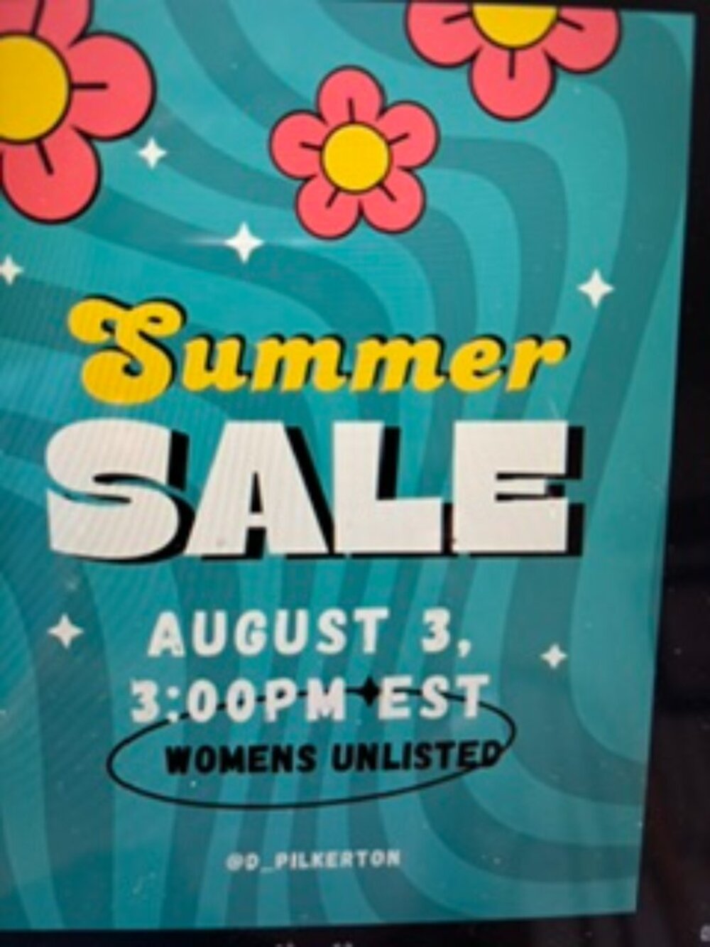 SUMMER SALE--WOMENS